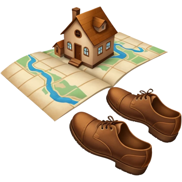 "Forty-two male footsteps moving across a map inside a house." emoji