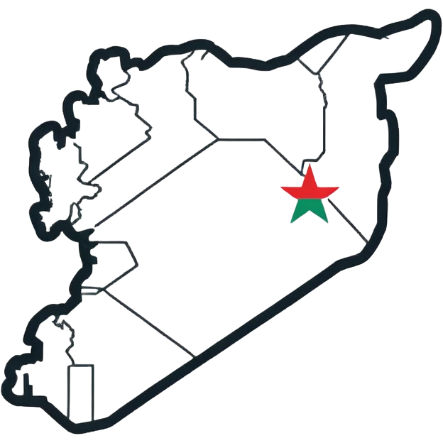 Syria Map Outline emoji