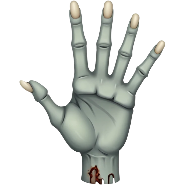 zombie middle finger emoji