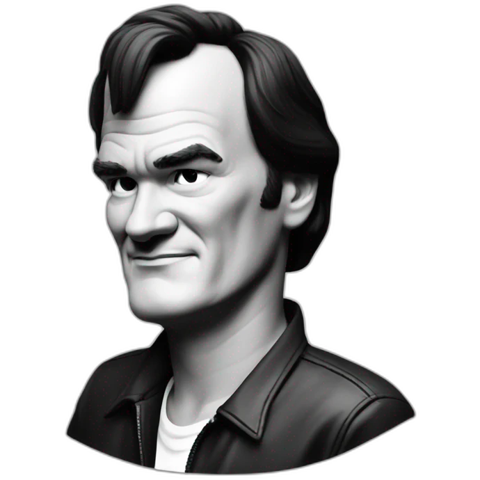 Quentin Tarantino bw emoji