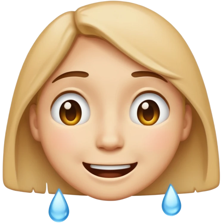 Create a emoji that shows pain is hideing behind happiness emoji
