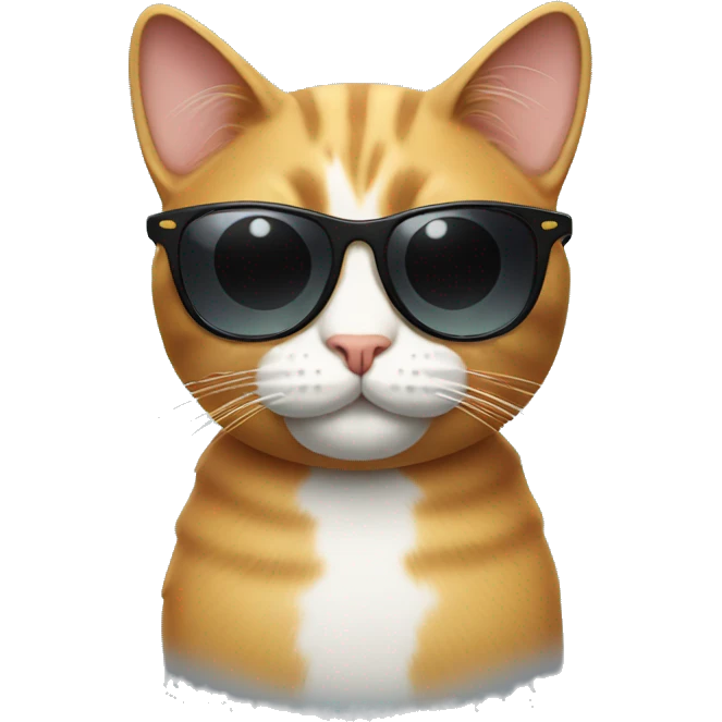 Cat with sunglasses emoji