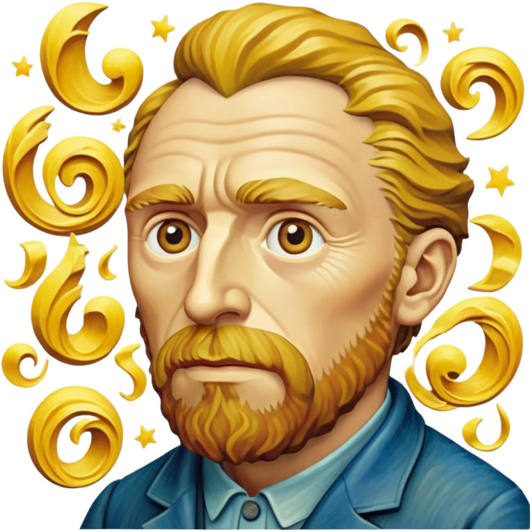cinematic-realistic-vincent-van-gogh-pop-culture-emoji,-featuring-an-expressive-portrayal-inspired-by-the-legendary-painter-rendered-with-dynamic,-swirling-textures-and-artistic-lighting. emoji
