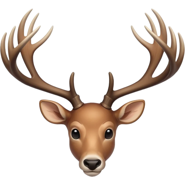 Minimalist deer antlers  emoji