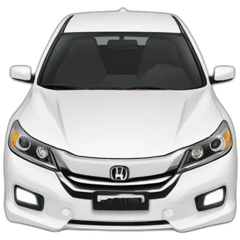 Honda Accord 2013 white emoji