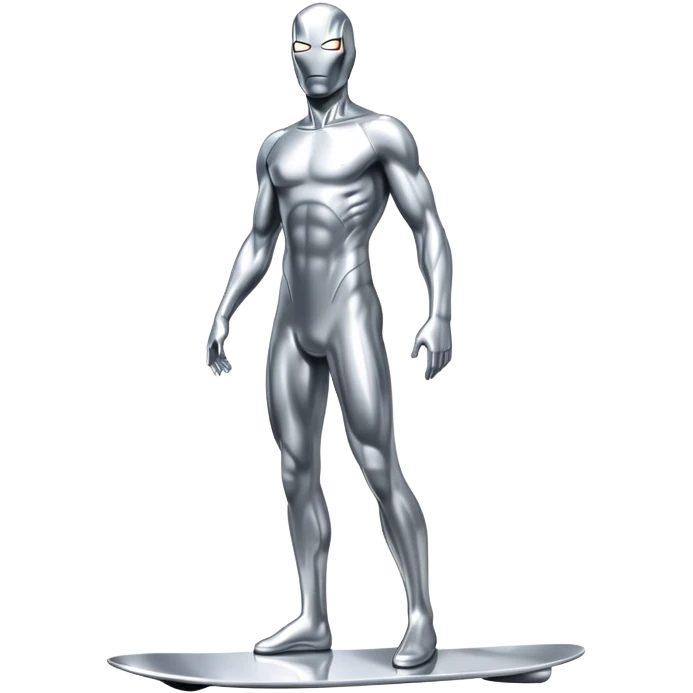 Silver surfer emoji