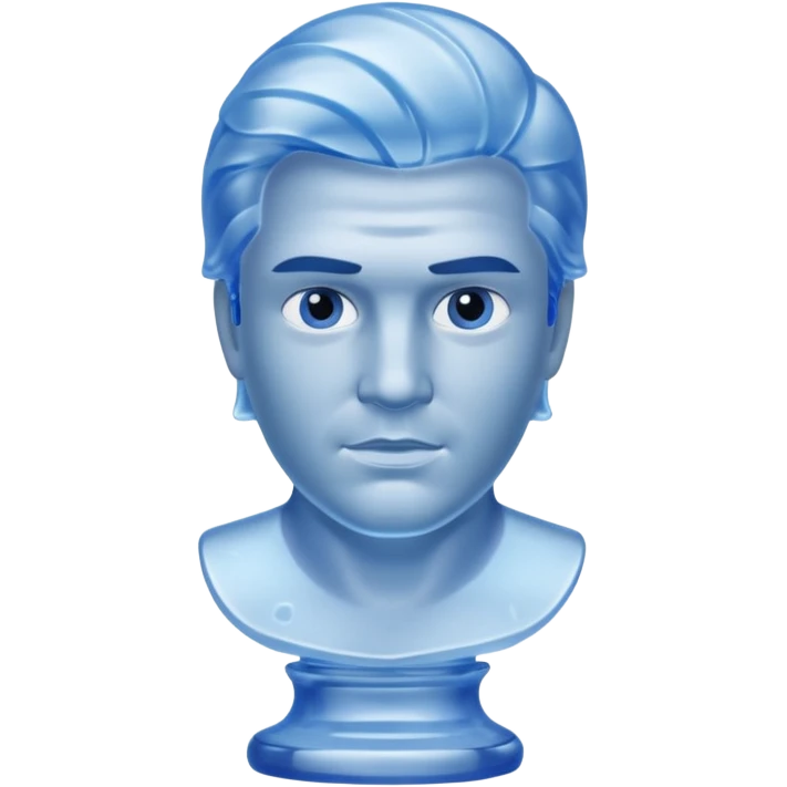 ice Sculpture bust man emoji