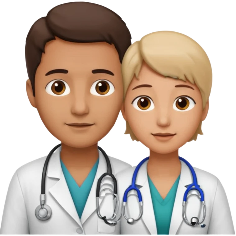 doctor touching patients neck emoji