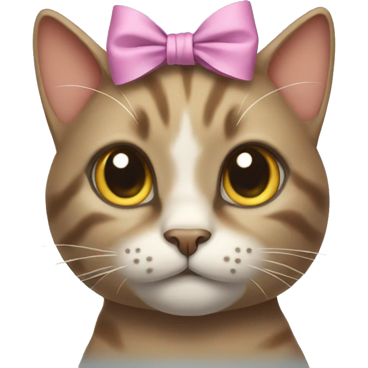 Cat with bow on head emoji