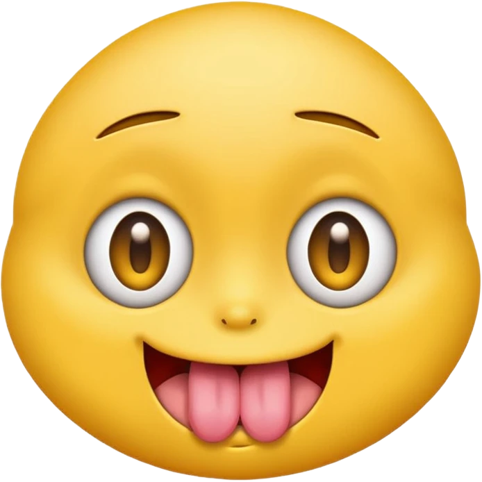 Emoji with eye roll and tongue emoji