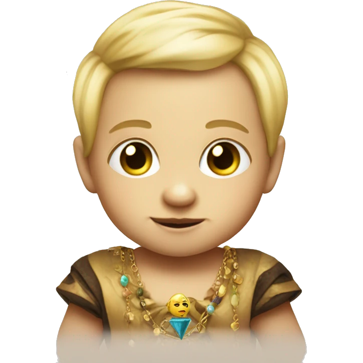 fortune-teller blonde baby boy  emoji