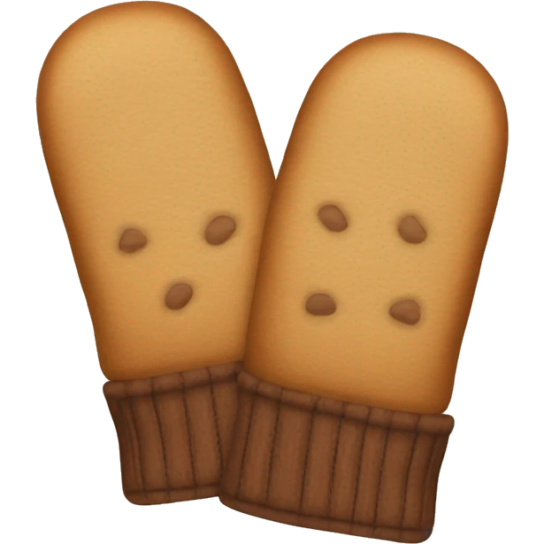 two tan mittens emoji