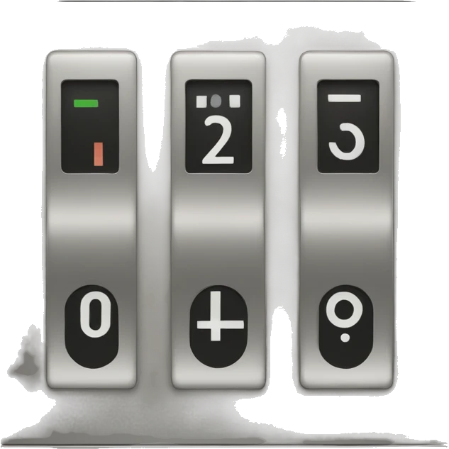 analog number indicator for elevator floors emoji