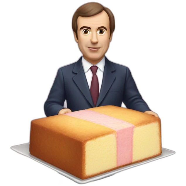 peter hitchens holding a battenberg cake emoji