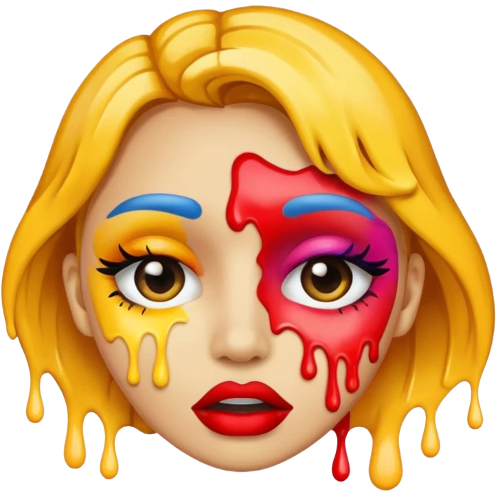 Makeup melting  emoji