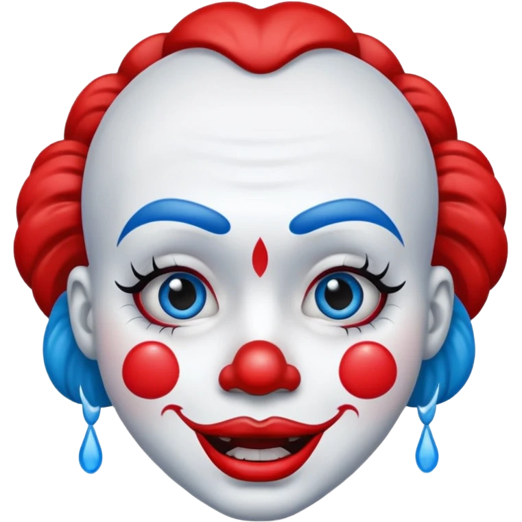 sad clown face emoji emoji
