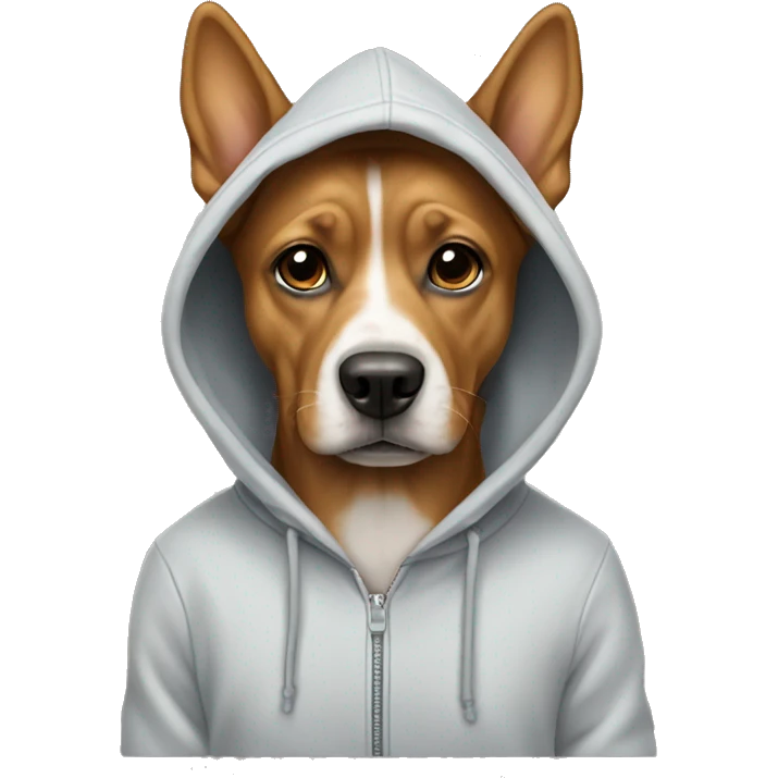 Dog with hoodie emoji