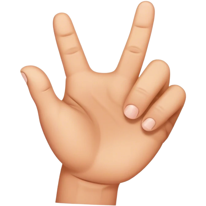 A hand with a oversized thumb emoji