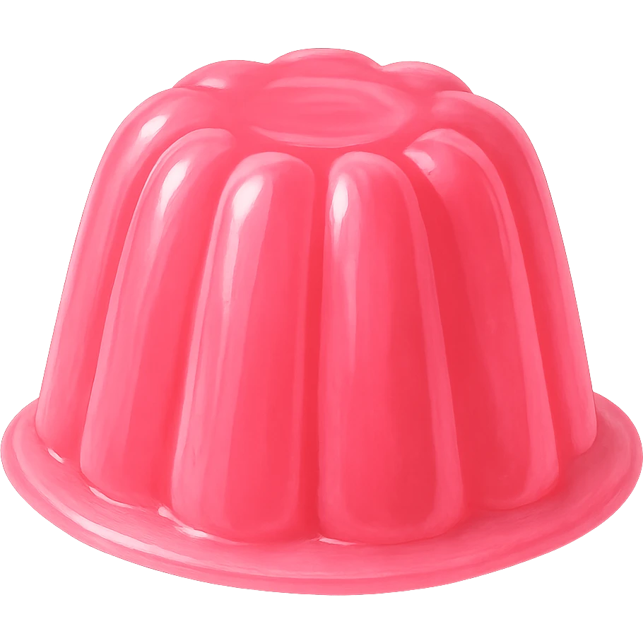 pink jelly, no background emoji