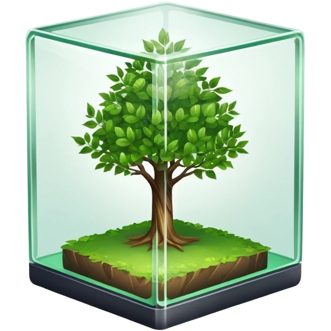 tree in the glass box emoji