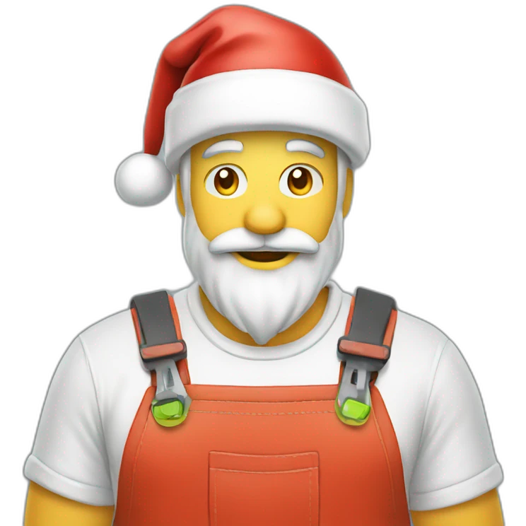 Electrician santa emoji
