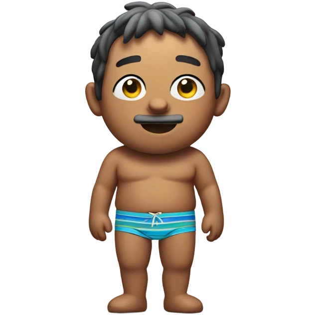 john pork in swimming trunks  emoji