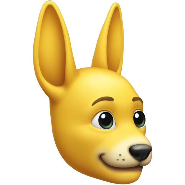 Oreille jaune emoji