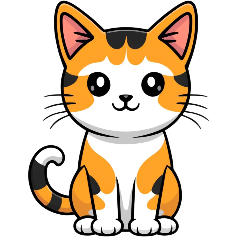 Calico cat emoji