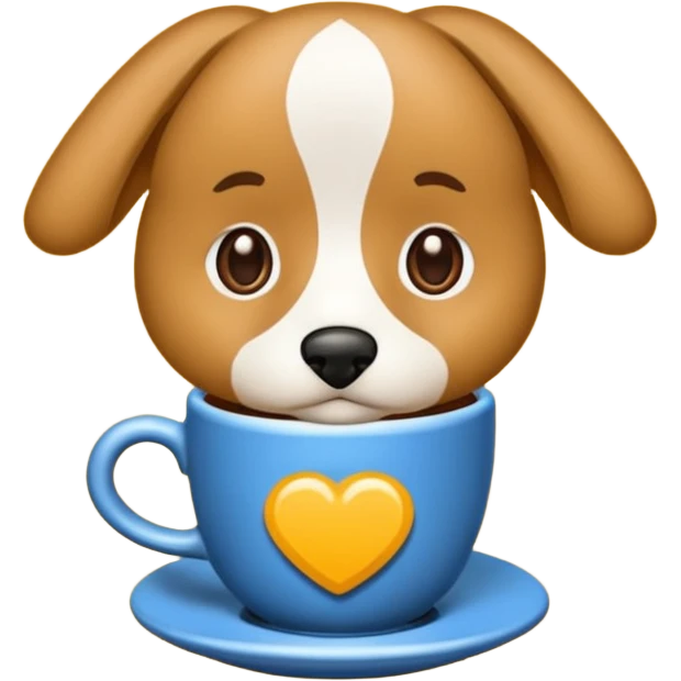 Polis üniforması giyen köpek emoji