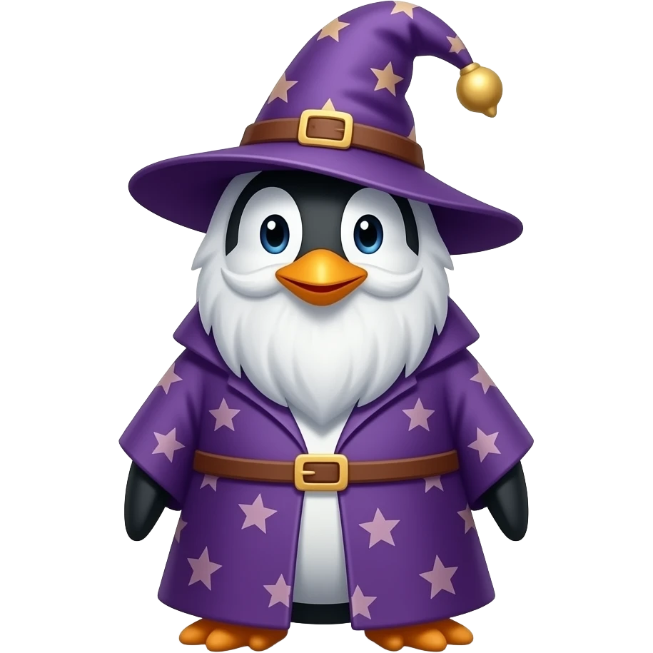 Penguin Wizard emoji