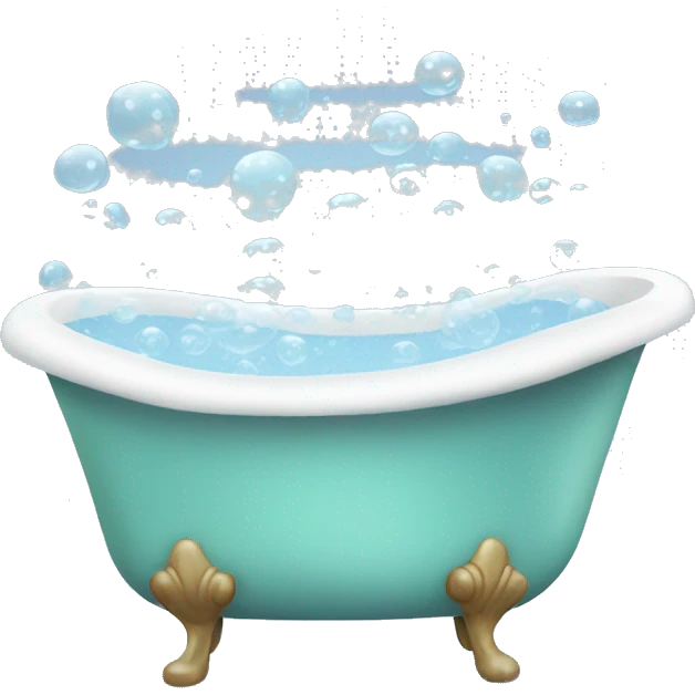 Bathtub wit bubbles emoji