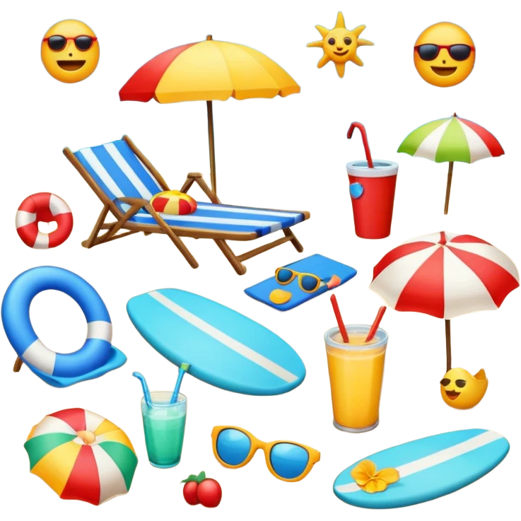 Beach emojis emoji