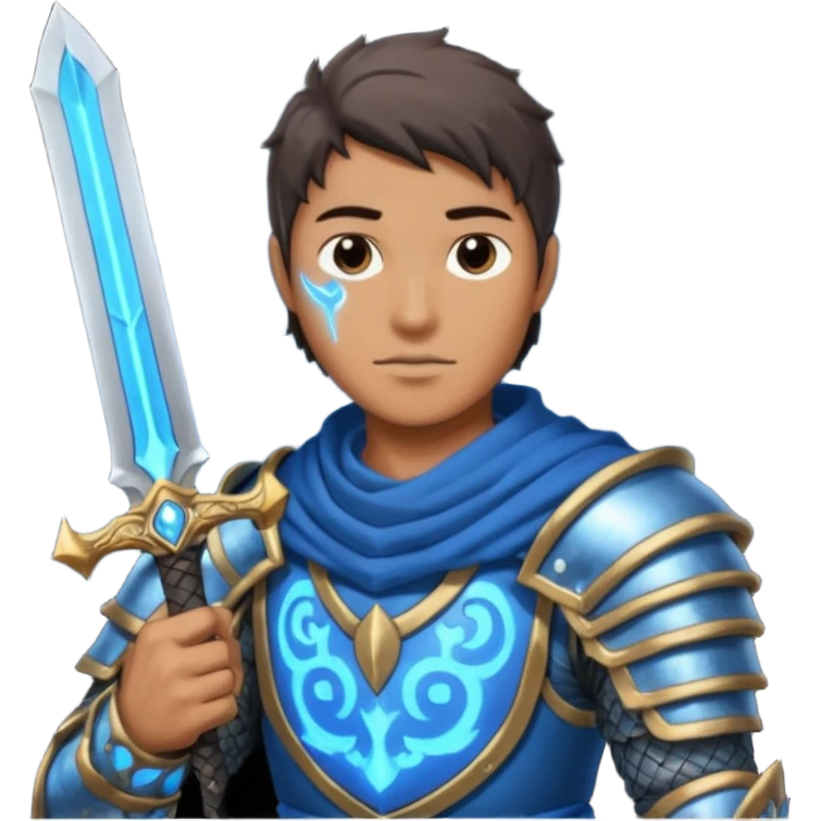 Man holding big DARK souls moonlight sword emoji