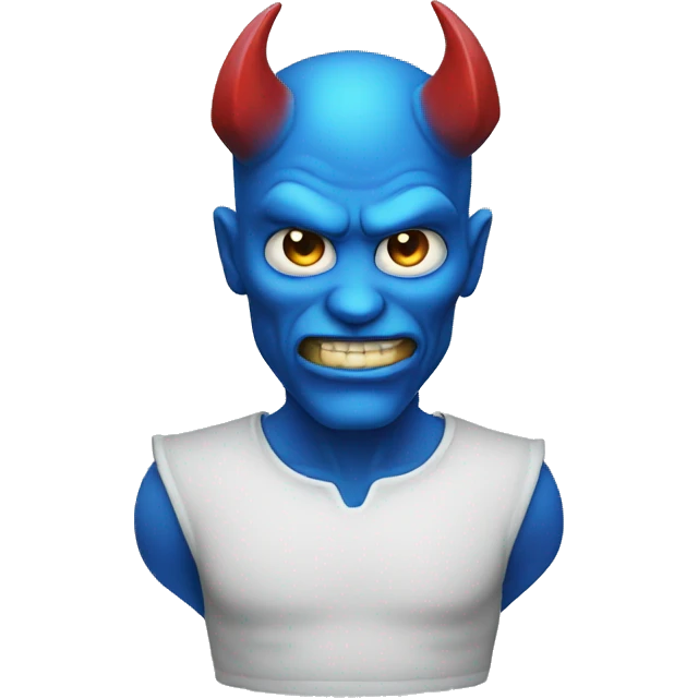 Devil blue emoji