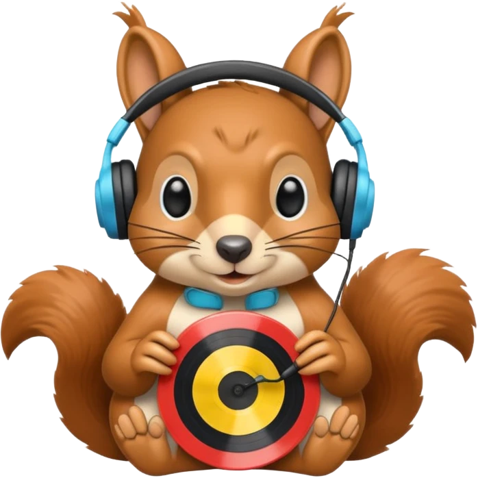 squirrel dj emoji