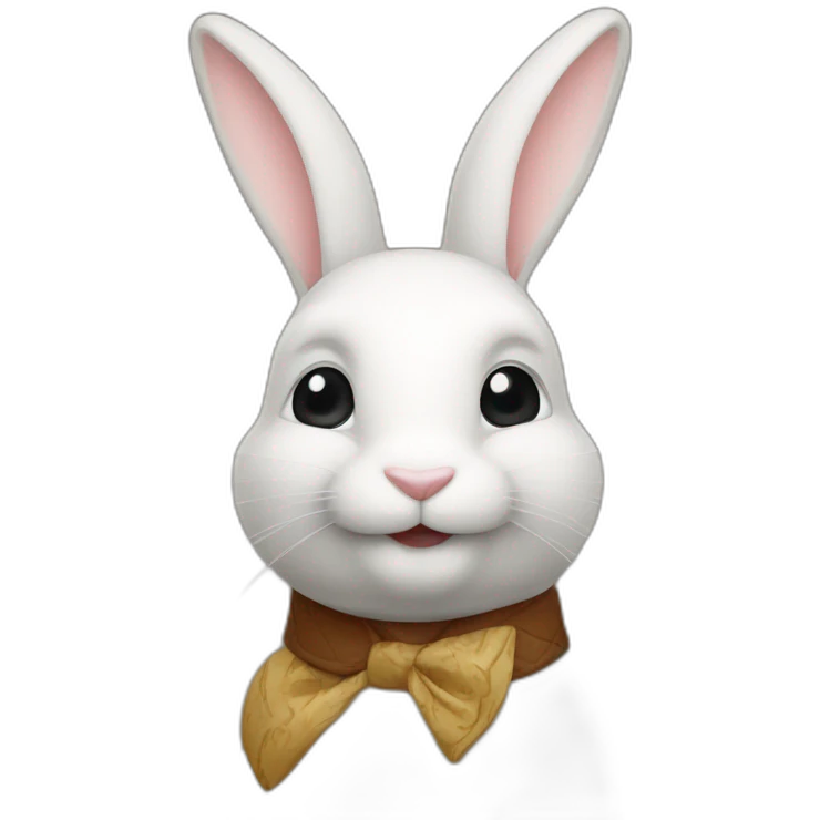 Lapin sur cheval emoji