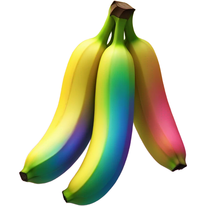 full rainbow banana emoji