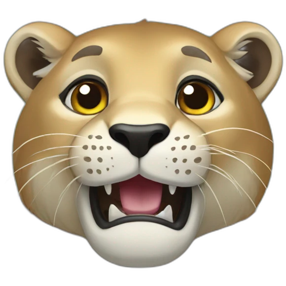 Lion loutre emoji