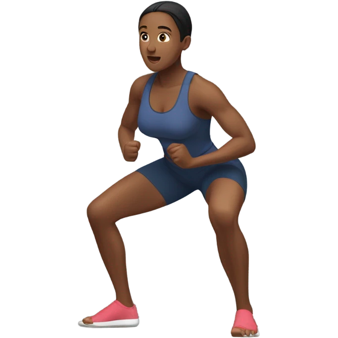Squats woman  emoji