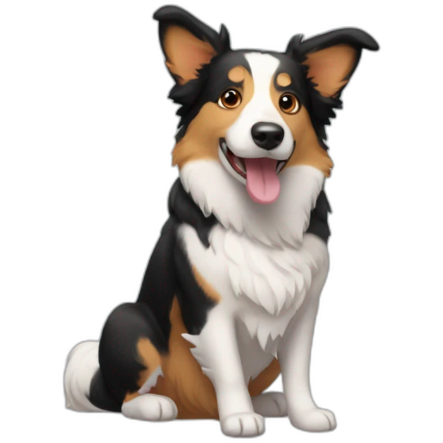 border collie corgi emoji