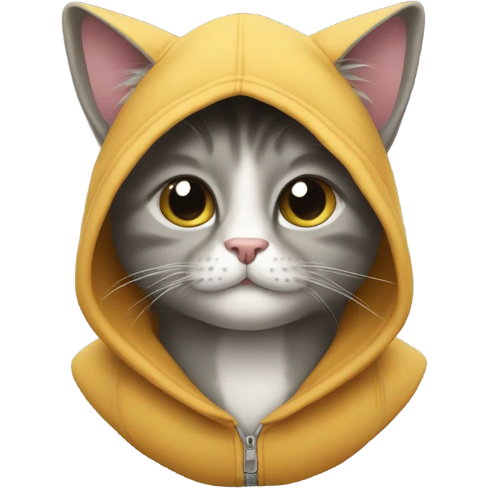 cat with hoodie emoji