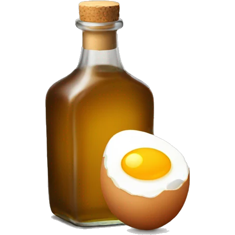 a bottle of egg liqueur emoji