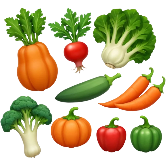 Veg name english  emoji