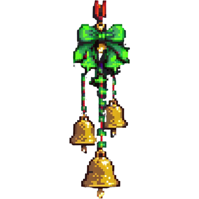 pixel art ghungroo bells for Indian classical dance emoji