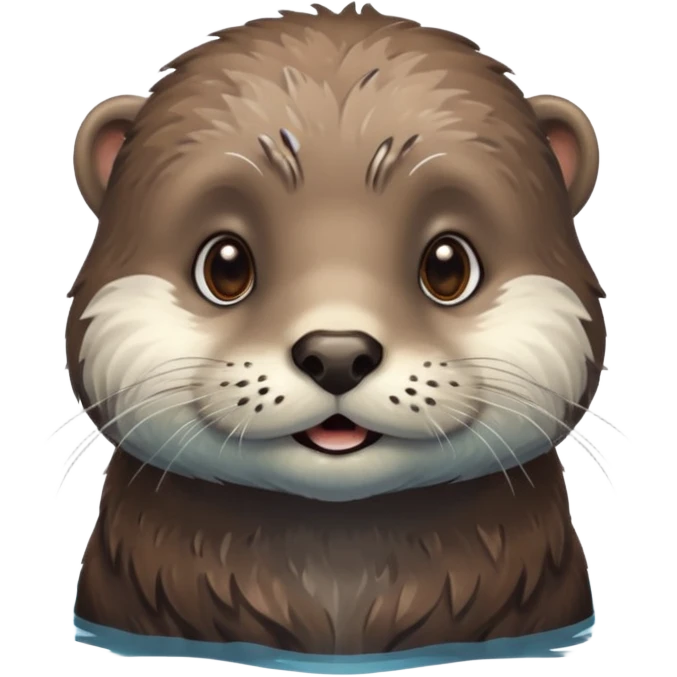 Otter with bi grey beard emoji