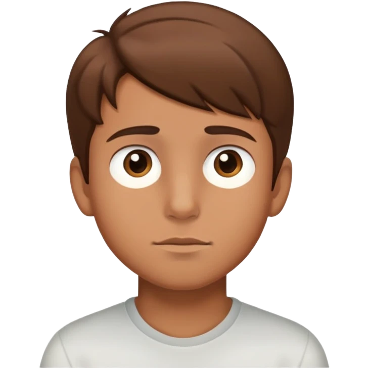 Boy side eyeing emoji
