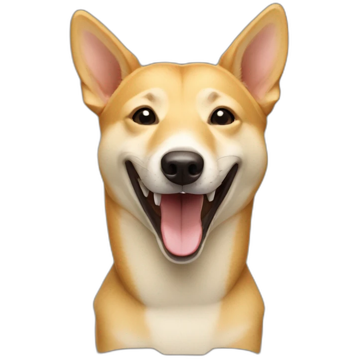 laughing carolina dog emoji