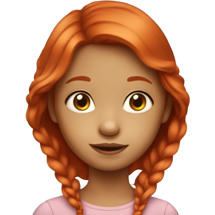 Little girl with red hair emoji