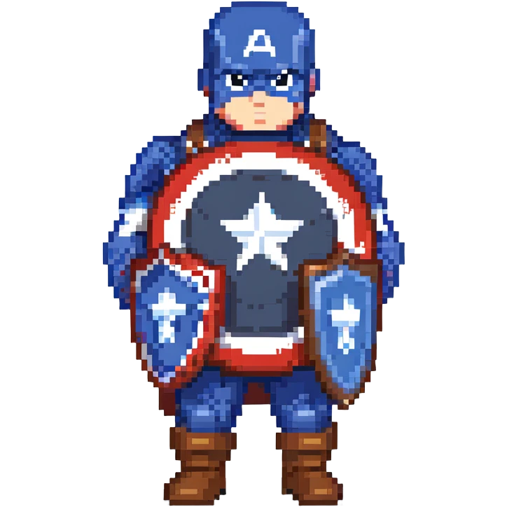 Captain America with shield emoji
