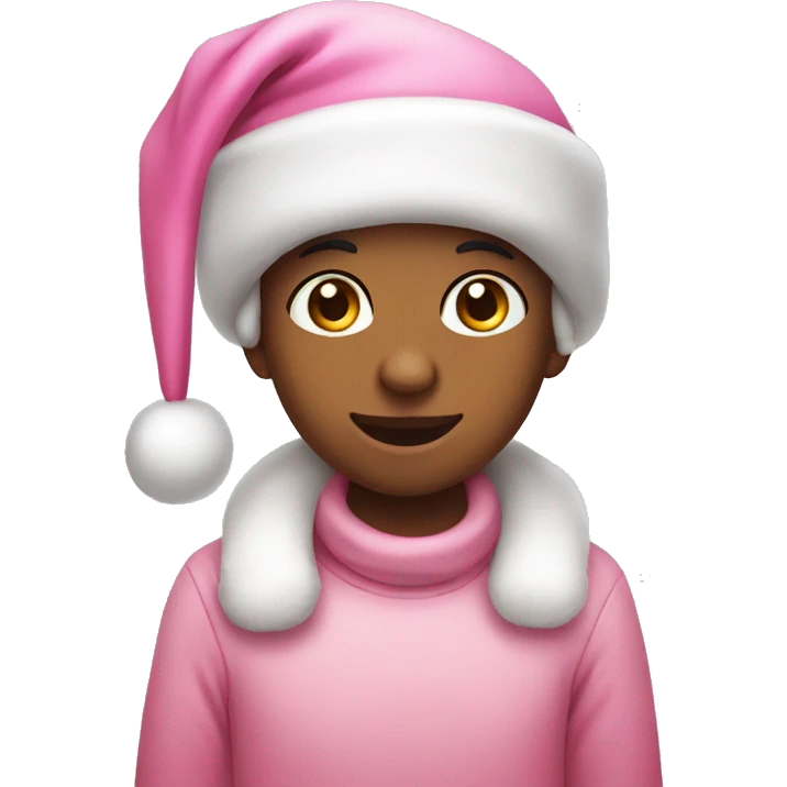 Cute pink Christmas  emoji
